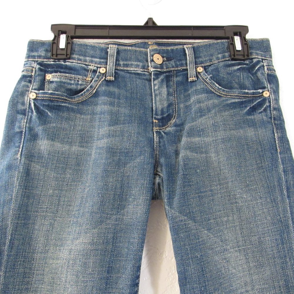 Womens Cutoff Jeans Shorts Sz 26 Straight Frayed - Picture 2 of 10